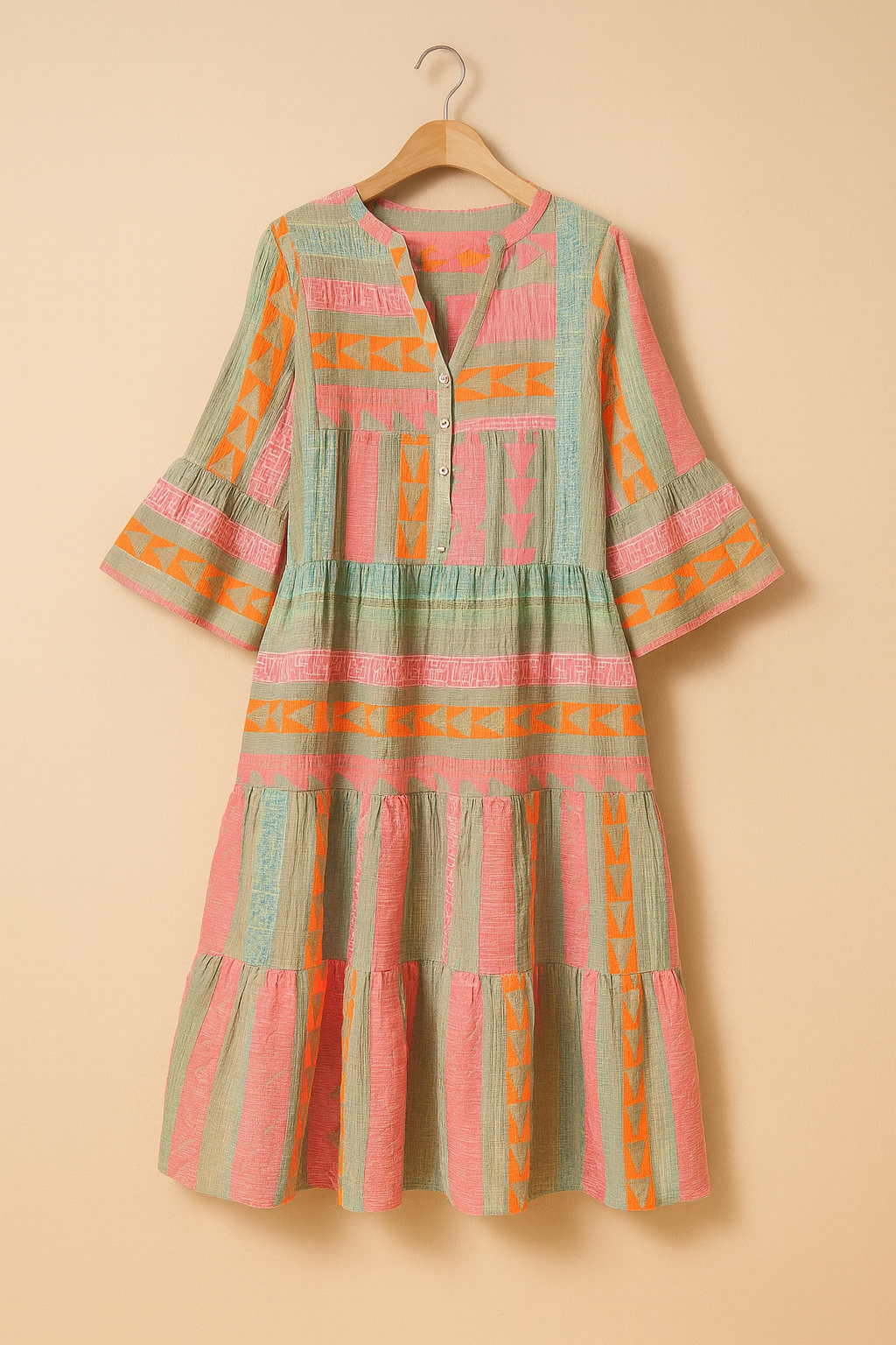 Nova™ | Boho Stufen-Swingkleid