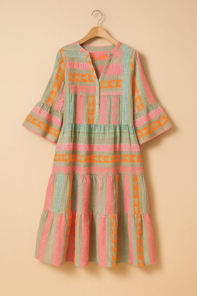 Nova™ | Boho Stufen-Swingkleid