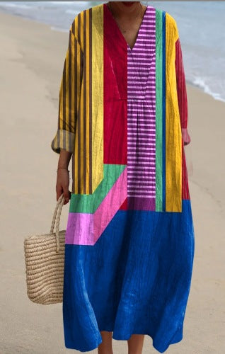 Selena™ | Elegantes Geometrisches Kleid