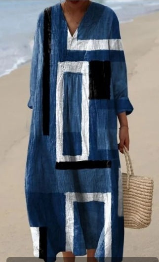 Selena™ | Elegantes Geometrisches Kleid