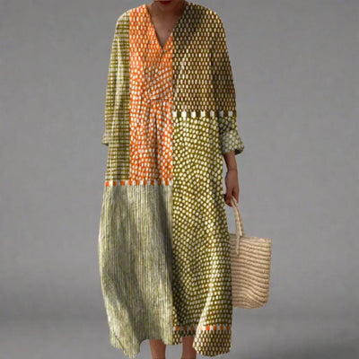 Selena™ | Elegantes Geometrisches Kleid