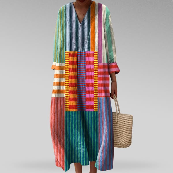 Selena™ | Elegantes Geometrisches Kleid